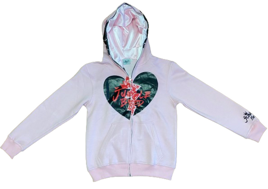 "Born 2 Be Rich" Fullzip (Baby Pink)